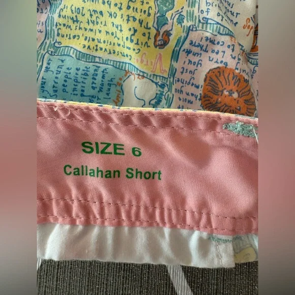 Lilly Pulitzer Callahan Cotton Shorts Size 6 - Picture 7 of 8